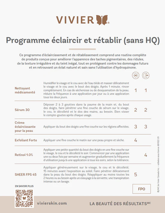 Programme Éclaircir et Rétablir ( sans HQ )
